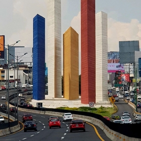Mexico City Turns Concrete Highway Pillars into Vertical Gardens to Fight Heat and Pollution
