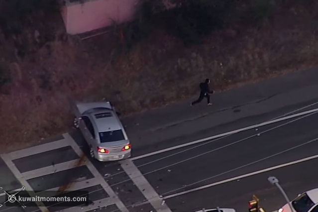 Police Riot Car Children Inaction Tense Moments in L.A. as Car with Kids Inside Sparks Police Pursuit